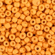 Seed beads 8/0 (3mm) Amber orange